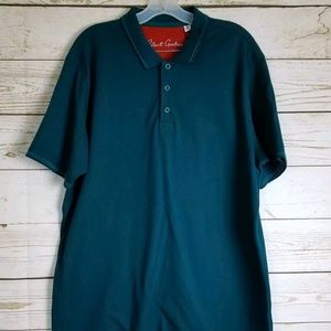 Robert Graham Clock Tower Green Men's Polo. 